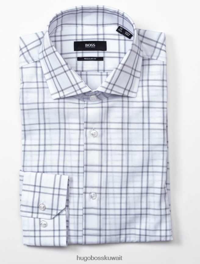 4TFNJN391 أبيض Hugo Boss قميص عمل جوردون 50404572 أبيض