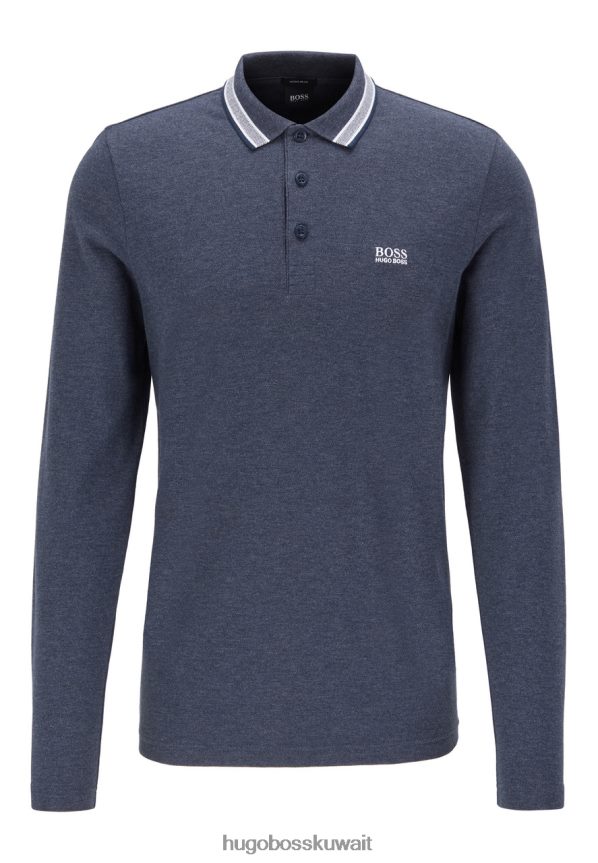 4TFNJN395 فحمي/أزرق/كحلي/أسود Hugo Boss لتر/ثانية بولو بليسي 50272945 فحم