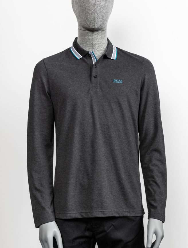 4TFNJN395 فحمي/أزرق/كحلي/أسود Hugo Boss لتر/ثانية بولو بليسي 50272945 فحم