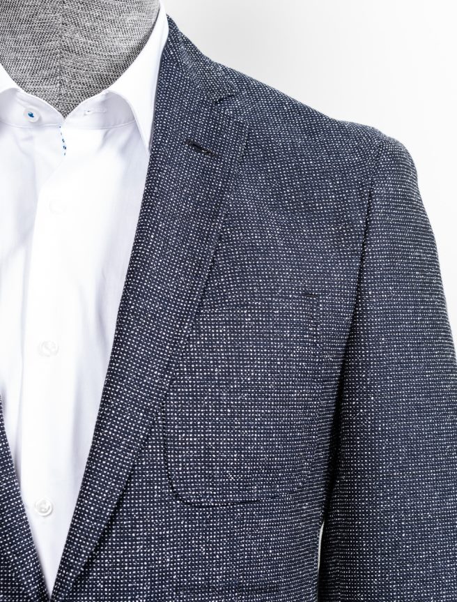 4TFNJN399 القوات البحرية Hugo Boss معطف رياضي راي 50404337 ** كحلي