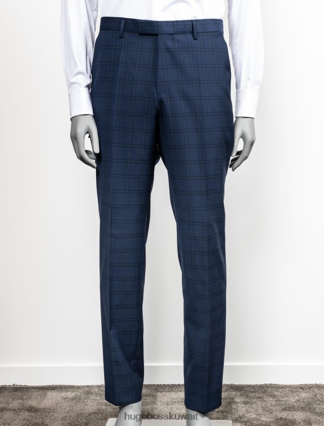 4TFNJN404 القوات البحرية Hugo Boss بنطلون لينون 2 50417446 كحلي