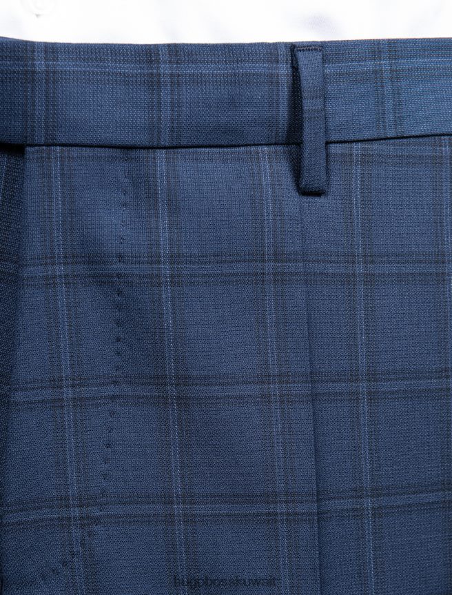 4TFNJN404 القوات البحرية Hugo Boss بنطلون لينون 2 50417446 كحلي