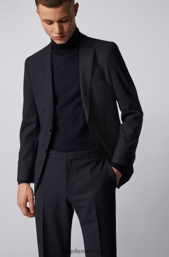 4TFNJN408 القوات البحرية Hugo Boss بدلة نولين العروس 50417476 البحرية