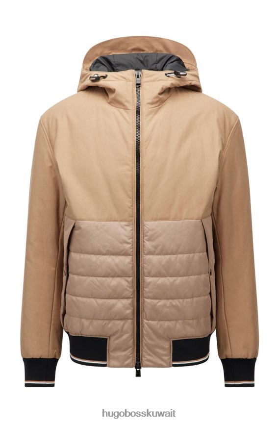 4TFNJN40 اللون البيج Hugo Boss جاكيت بسحاب من كادوك 50464310 بيج