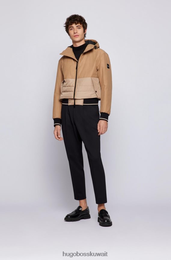 4TFNJN40 اللون البيج Hugo Boss جاكيت بسحاب من كادوك 50464310 بيج