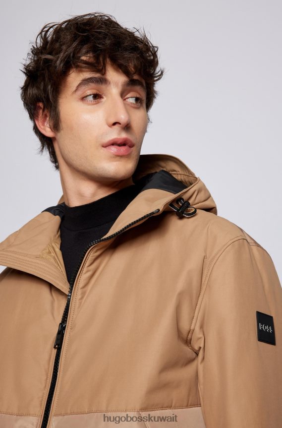 4TFNJN40 اللون البيج Hugo Boss جاكيت بسحاب من كادوك 50464310 بيج