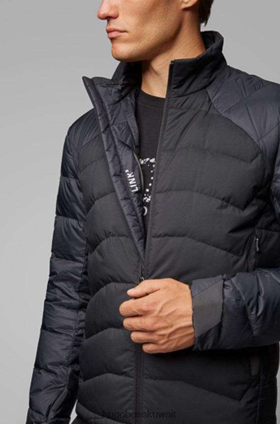 4TFNJN410 أسود/أزرق مخضر/فضي Hugo Boss سترة عادية J ساريتو 50418356 أسود