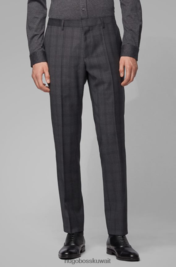 4TFNJN411 فحم Hugo Boss بنطلون عبقري 5 50417627 فحم