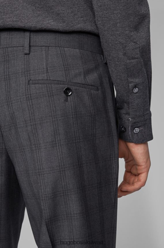 4TFNJN411 فحم Hugo Boss بنطلون عبقري 5 50417627 فحم