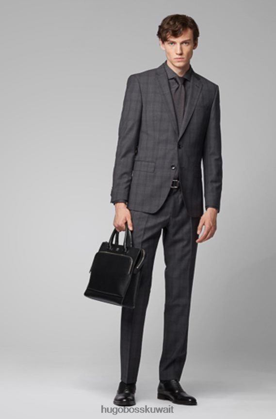 4TFNJN411 فحم Hugo Boss بنطلون عبقري 5 50417627 فحم