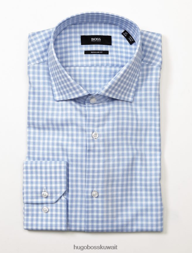 4TFNJN414 السماء / الأحمر / البحرية Hugo Boss قميص الأعمال جوردون 50415554 السماء
