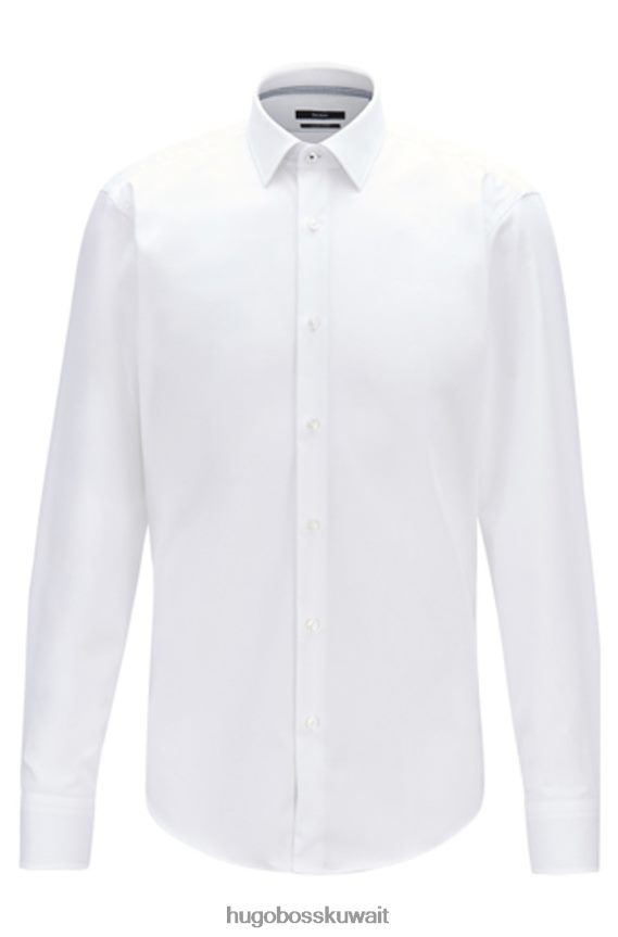 4TFNJN416 أبيض / أزرق / كحلي Hugo Boss قميص الأعمال جيلسون 50410524 أبيض