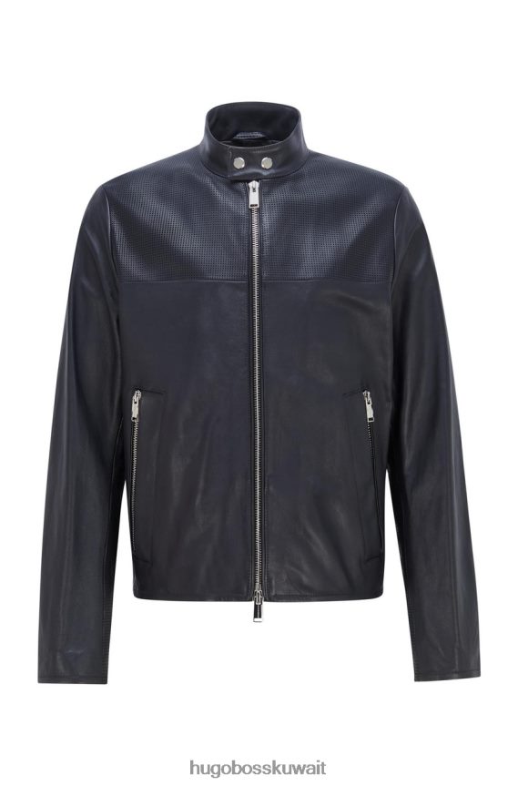 4TFNJN41 أزرق غامق Hugo Boss X بورش سترة جلدية مانور 50467998 أزرق داكن