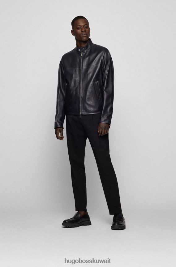 4TFNJN41 أزرق غامق Hugo Boss X بورش سترة جلدية مانور 50467998 أزرق داكن