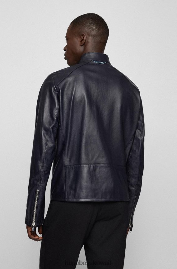 4TFNJN41 أزرق غامق Hugo Boss X بورش سترة جلدية مانور 50467998 أزرق داكن