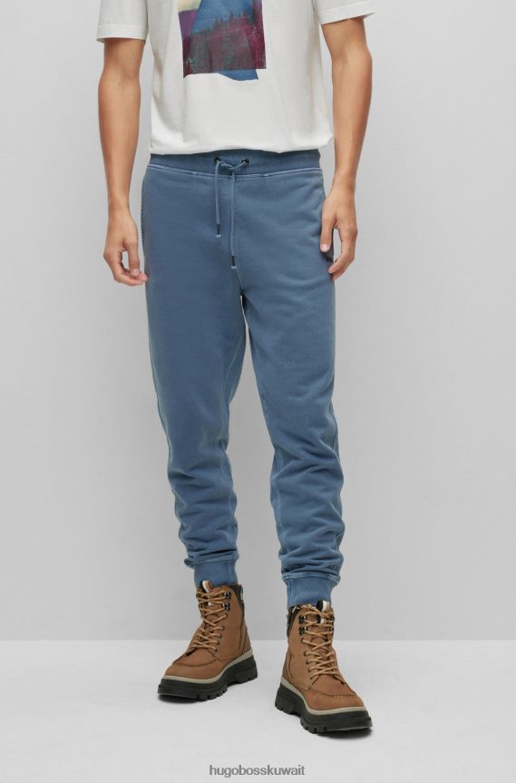 4TFNJN4214 أزرق Hugo Boss بنطال رياضي مريح مصنوع من قطن تيري الفرنسي باللون الأزرق