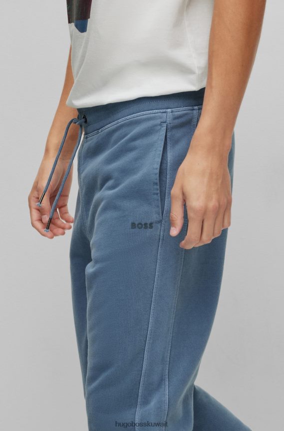 4TFNJN4214 أزرق Hugo Boss بنطال رياضي مريح مصنوع من قطن تيري الفرنسي باللون الأزرق