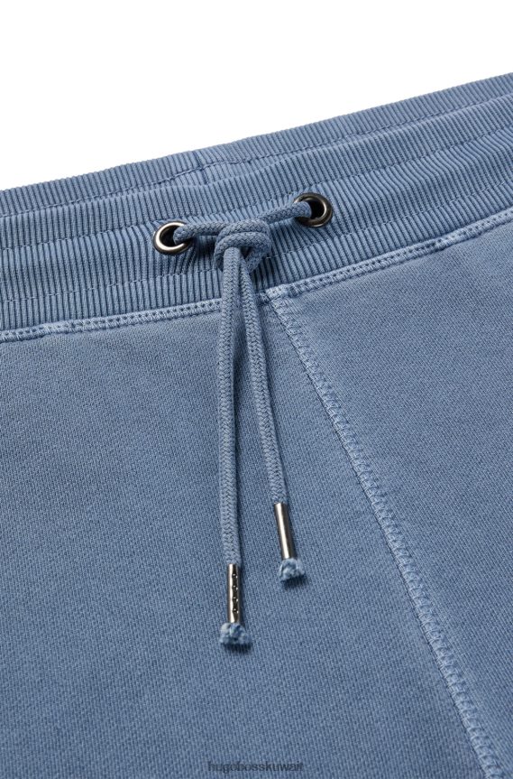 4TFNJN4214 أزرق Hugo Boss بنطال رياضي مريح مصنوع من قطن تيري الفرنسي باللون الأزرق