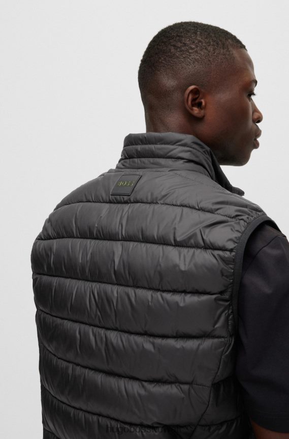 4TFNJN42 أسود Hugo Boss سترة ضد ثور 50472473 أسود