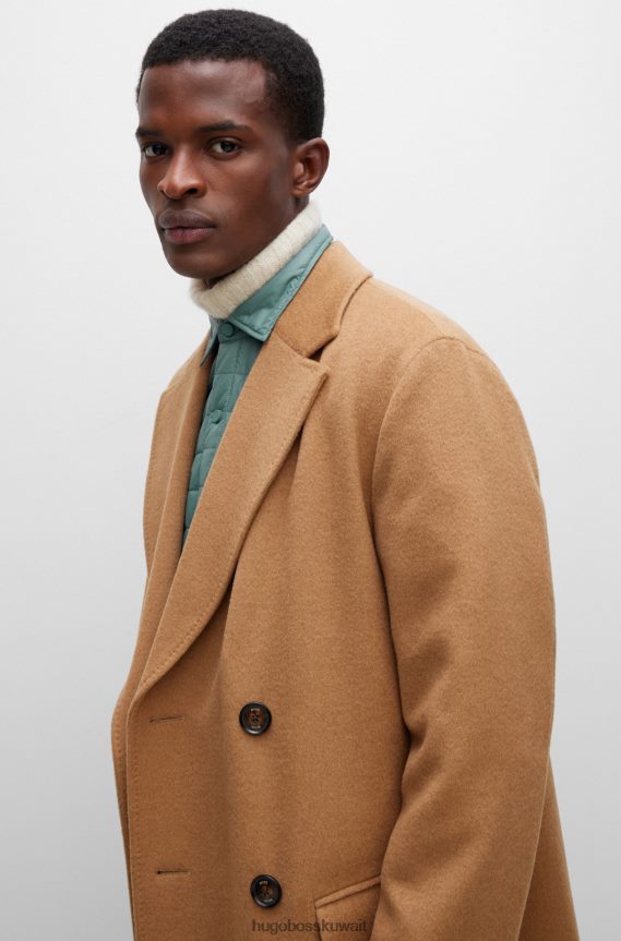 4TFNJN4333 اخضر فاتح Hugo Boss قميص علوي مبطن من Hugo بقصة عادية مع رقعة شعار باللون الأخضر الفاتح