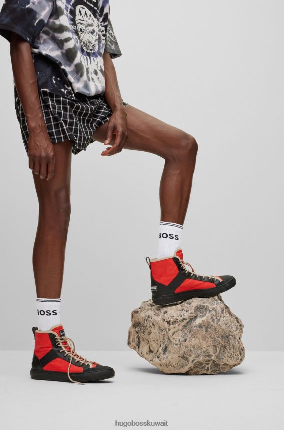 4TFNJN4349 أبيض Hugo Boss جوارب فيبس بطول ربع ×