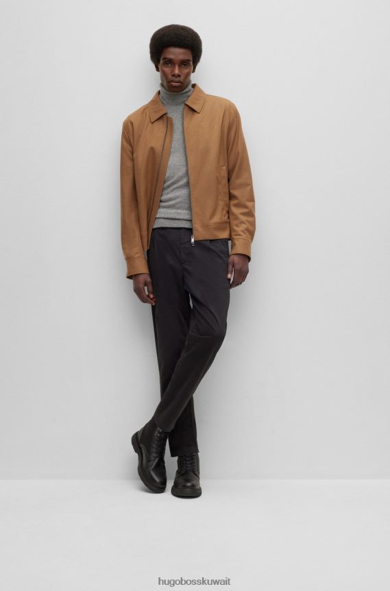 4TFNJN4393 رمادي Hugo Boss سترة Hugo باللون الرمادي العادي من الكشمير الإيطالي المسؤول