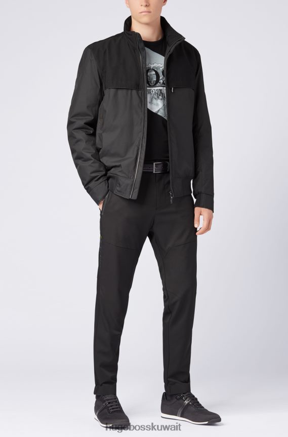 4TFNJN440 أسود/رمادي Hugo Boss سترة عادية جادون أسود