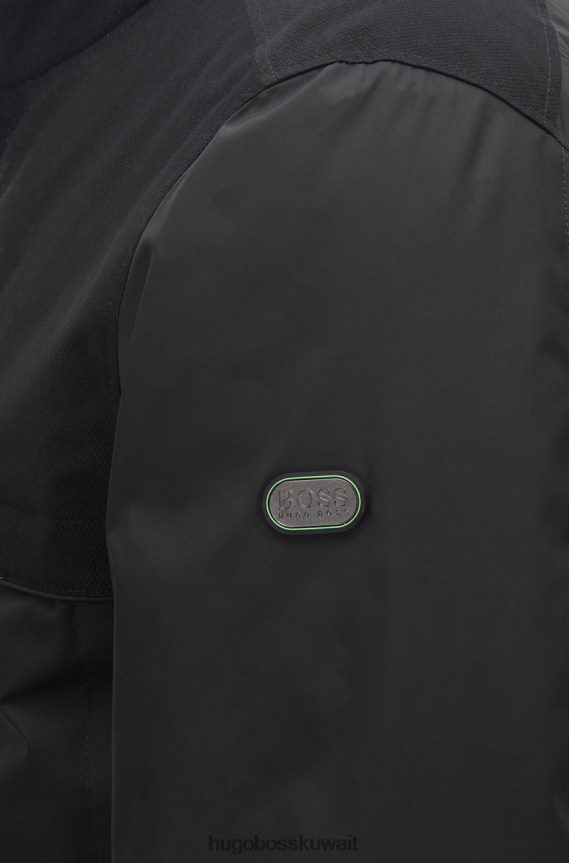4TFNJN440 أسود/رمادي Hugo Boss سترة عادية جادون أسود
