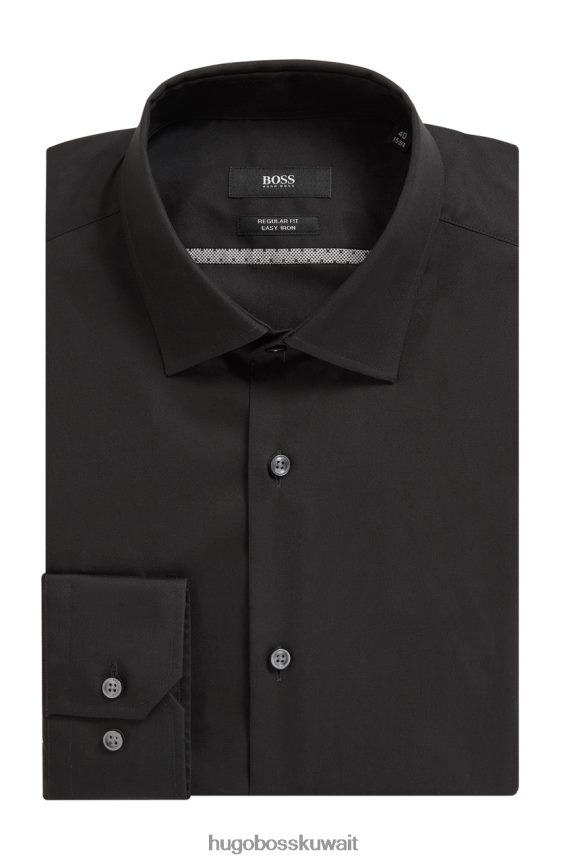 4TFNJN444 أسود / كحلي / سماوي / أبيض Hugo Boss قميص L/S - جيرتون - 50380464 أسود