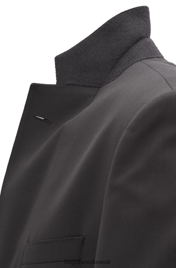 4TFNJN445 أسود/كحلي/شار Hugo Boss سترة بدلة جونستون 1-50318521 باللون الأسود