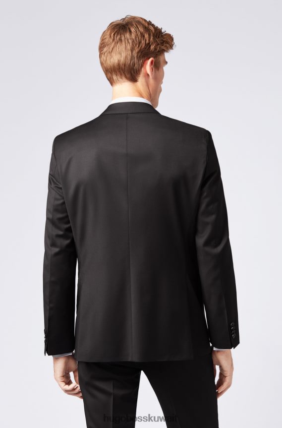 4TFNJN445 أسود/كحلي/شار Hugo Boss سترة بدلة جونستون 1-50318521 باللون الأسود