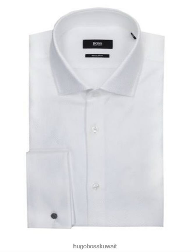 4TFNJN452 أبيض Hugo Boss حافلة. قميص - جاردنر - 50393792 أبيض