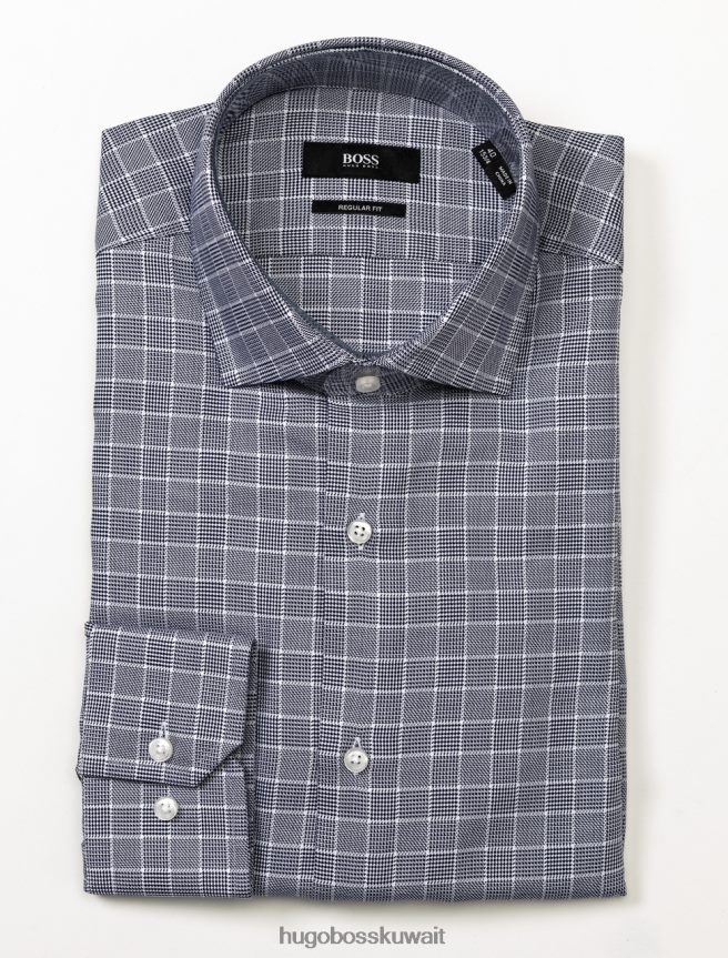 4TFNJN453 السماء / البرقوق / البحرية Hugo Boss حافلة. قميص - جوردون - 50393769 سكاي