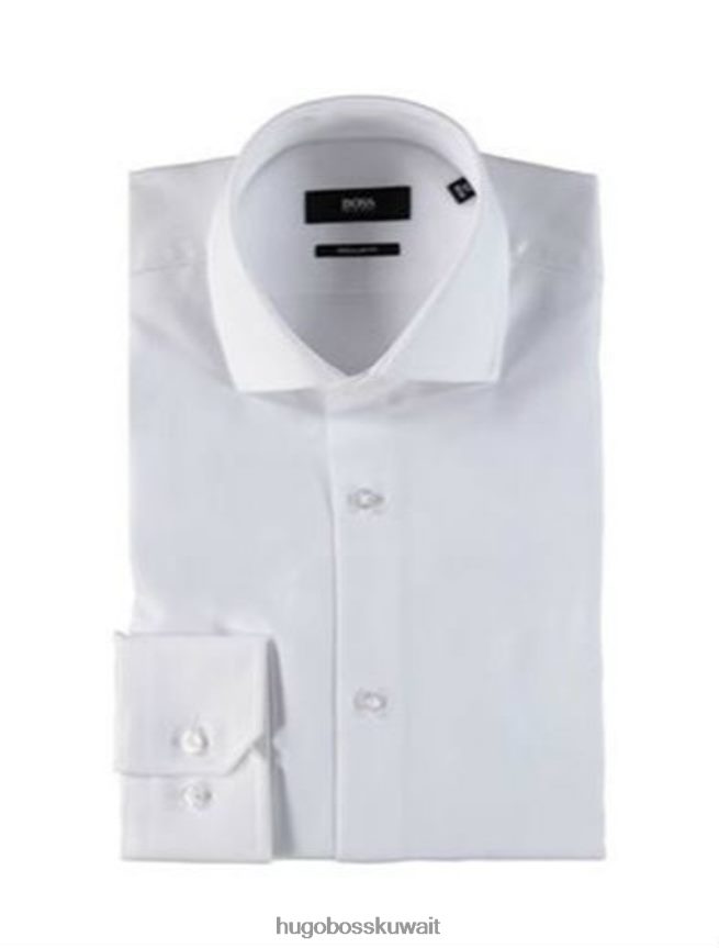 4TFNJN455 أبيض/سماء Hugo Boss حافلة. قميص - جوردون - 50393181 أبيض