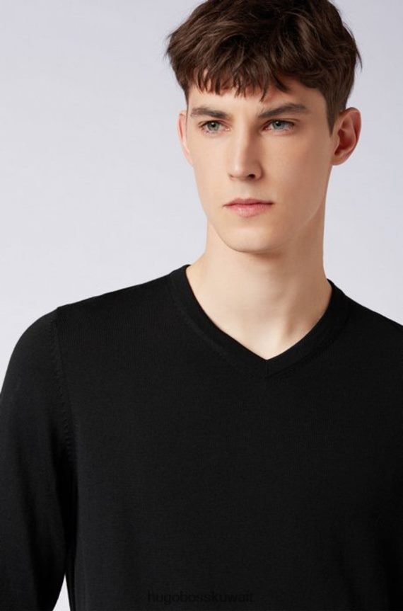 4TFNJN456 أسود/كحلي/دينيم Hugo Boss تريكو - بارام - 50373736 أسود