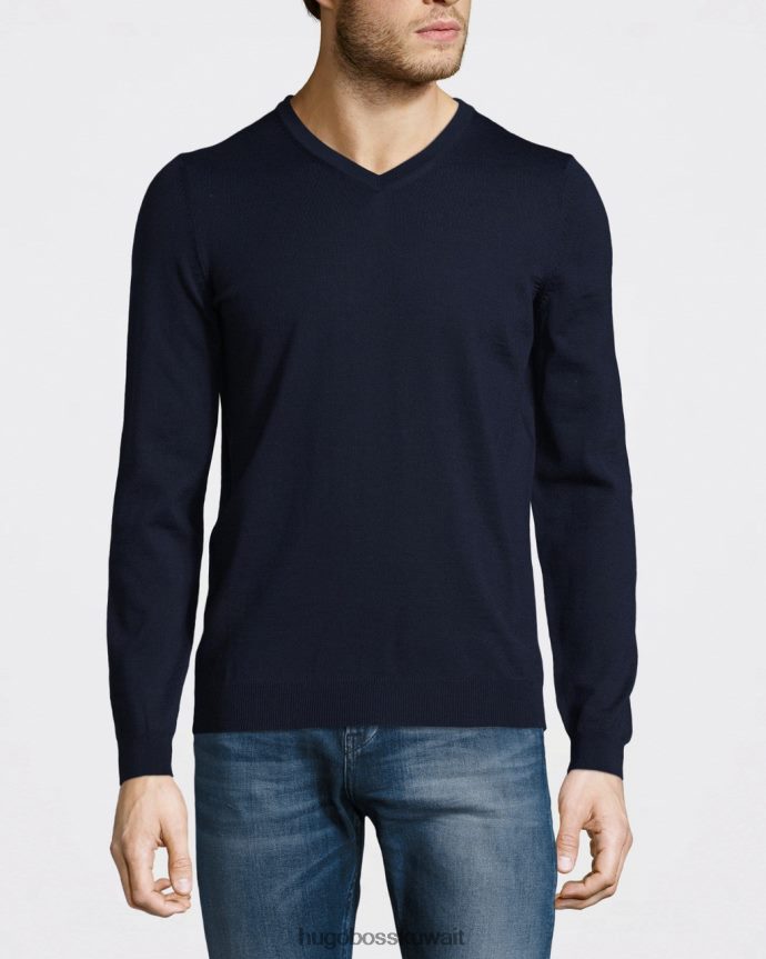 4TFNJN456 أسود/كحلي/دينيم Hugo Boss تريكو - بارام - 50373736 أسود