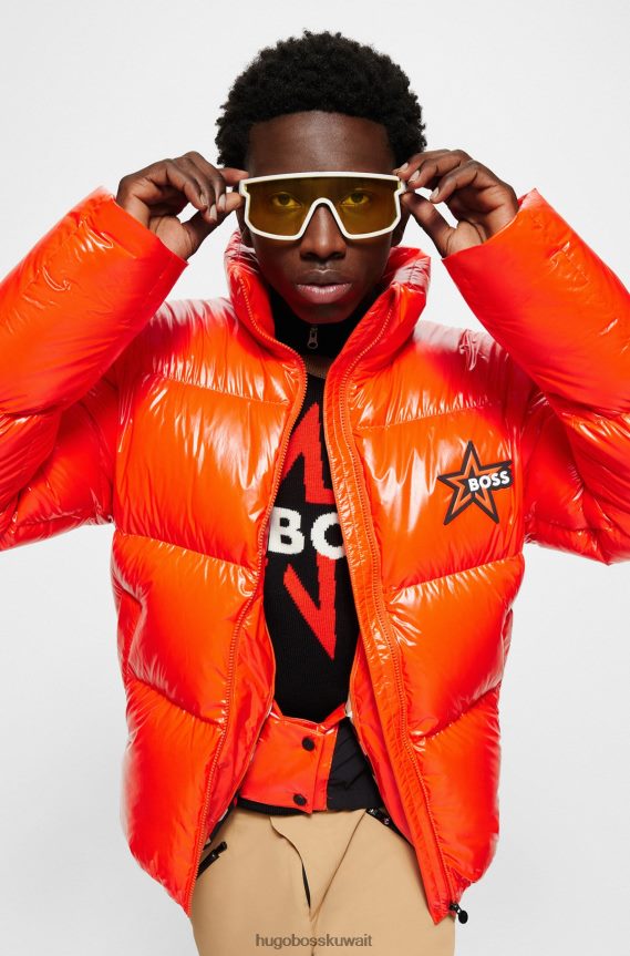 4TFNJN4591 البرتقالي Hugo Boss × سترة تزلج Perfect moment مع علامة تجارية كبسولة