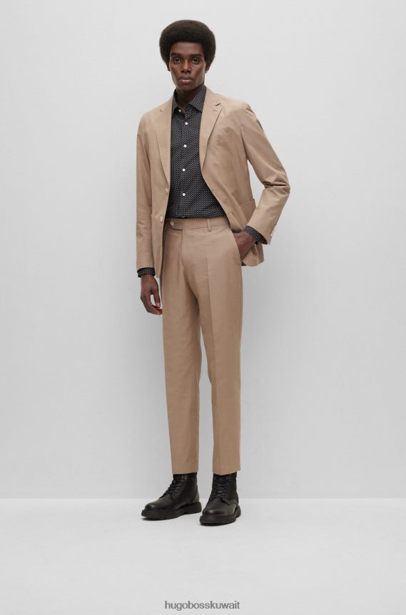 4TFNJN4644 أسود Hugo Boss حذاء Hugo الهجين نصف مصنوع من الجلد المحبب مع شريط خلفي أسود مميز