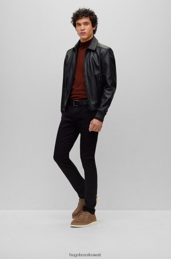 4TFNJN4646 اللون البيج Hugo Boss حذاء باللون البيج بأربطة من جلد الغزال الناعم