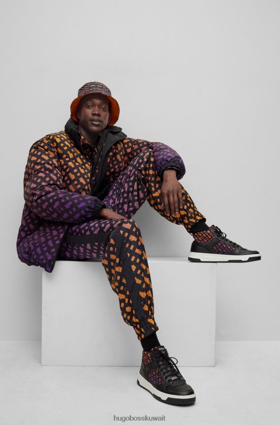 4TFNJN4656 منقوشة Hugo Boss حذاء رياضي عالي الجودة x khaby بأحرف متدرجة