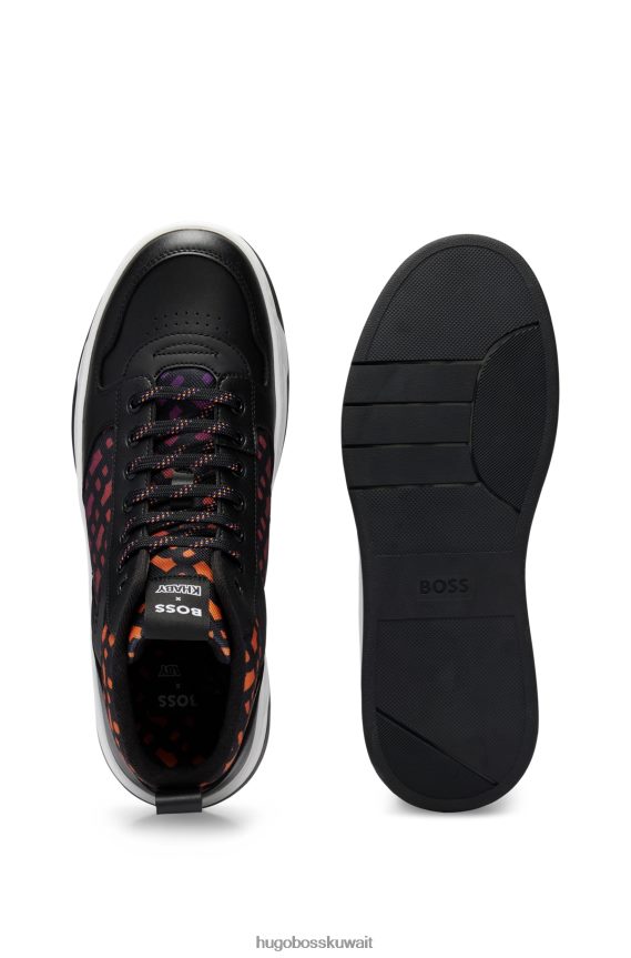 4TFNJN4656 منقوشة Hugo Boss حذاء رياضي عالي الجودة x khaby بأحرف متدرجة