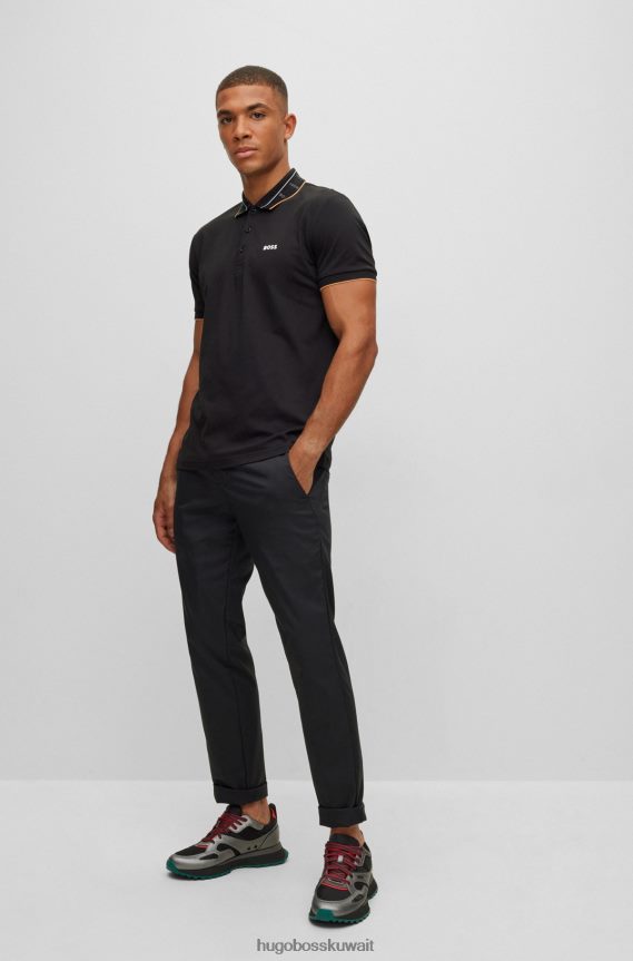 4TFNJN4698 أسود Hugo Boss حذاء رياضي معدني مصنوع من مواد مختلطة مع ألوان عصرية باللون الأسود هوغو