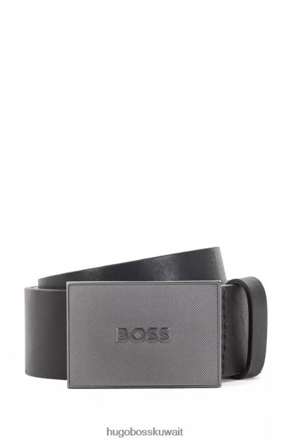 4TFNJN470 أسود/بني Hugo Boss أيقونة الحزام 50476554 أسود