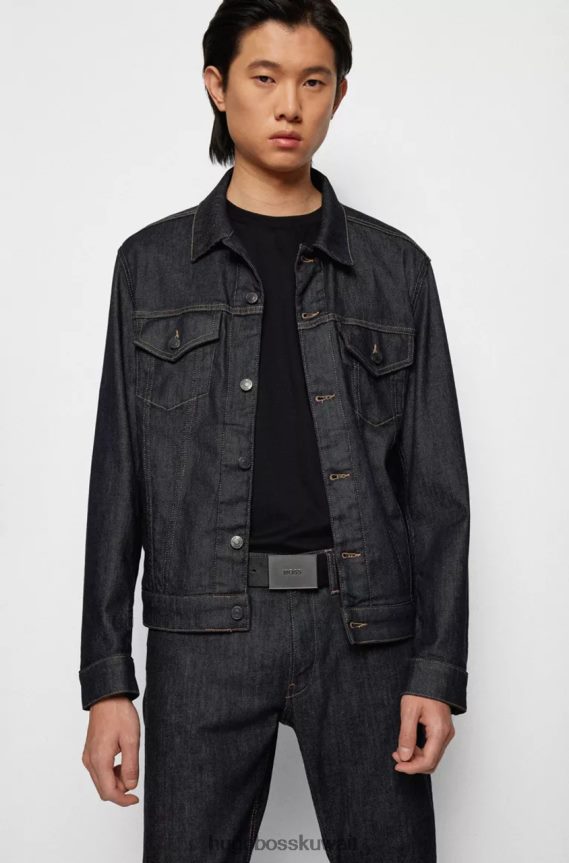 4TFNJN470 أسود/بني Hugo Boss أيقونة الحزام 50476554 أسود