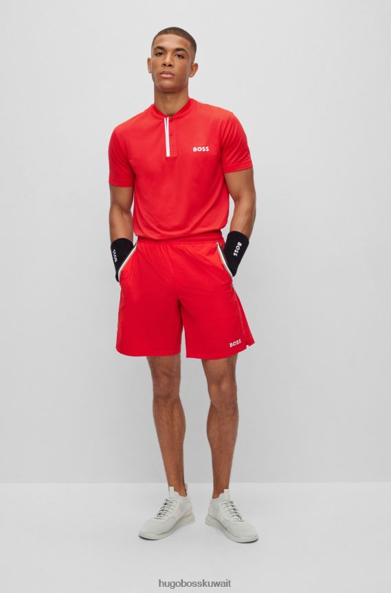 4TFNJN4721 أبيض Hugo Boss حذاء هوغو جورب مع جزء علوي من اللون الأبيض