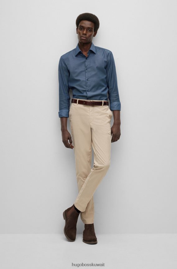 4TFNJN4749 بني غامق Hugo Boss حذاء تشيلسي من جلد الغزال مع شعار Emed