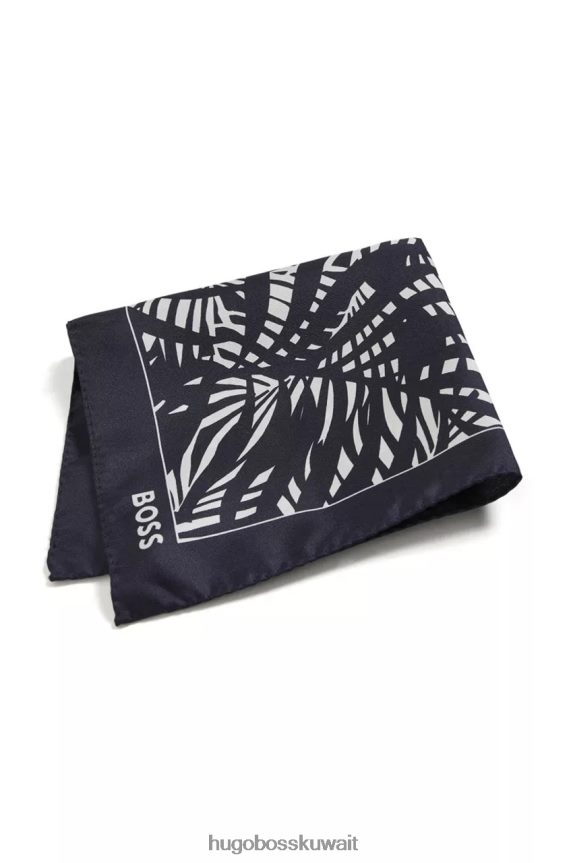 4TFNJN474 أزرق غامق Hugo Boss مربع على شكل حرف H 50475778 أزرق داكن