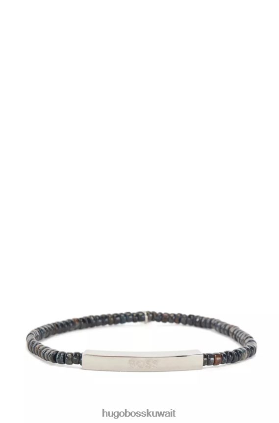 4TFNJN475 الرمادي الداكن Hugo Boss سوار باين 50476202 رمادي غامق