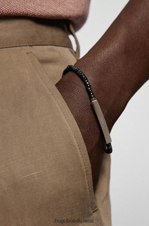 4TFNJN475 الرمادي الداكن Hugo Boss سوار باين 50476202 رمادي غامق