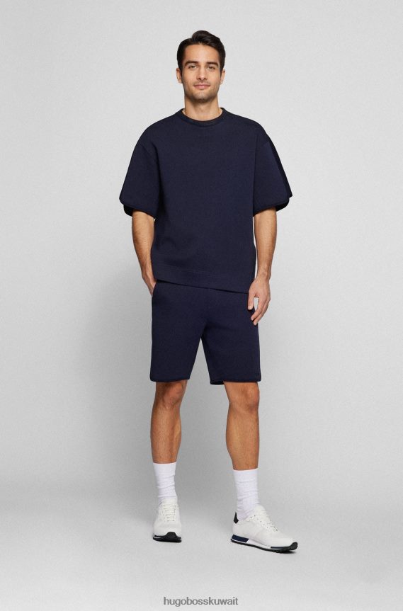 4TFNJN4770 أبيض Hugo Boss حذاء رياضي باللون الأبيض مزين بشعار هوغو شبكي مع لمسات مطاطية